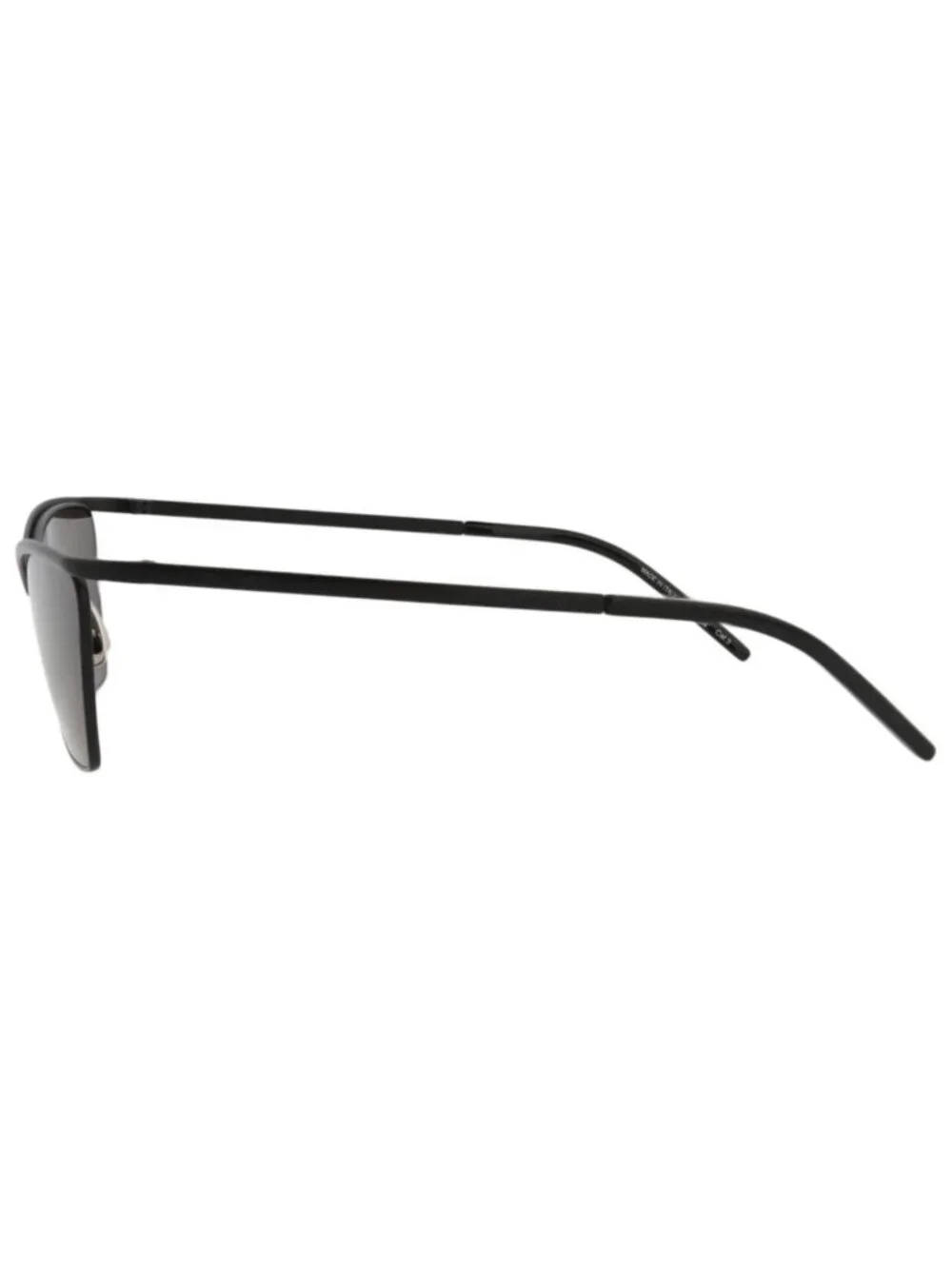 New Saint Laurent Women's Sunglasses Cat Eye Metal Frame Black Black Black